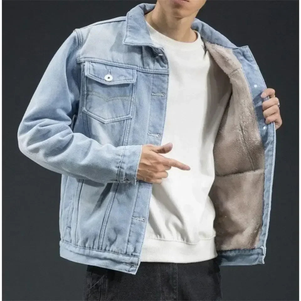 Veste en denim doublée Avalon Sherpa