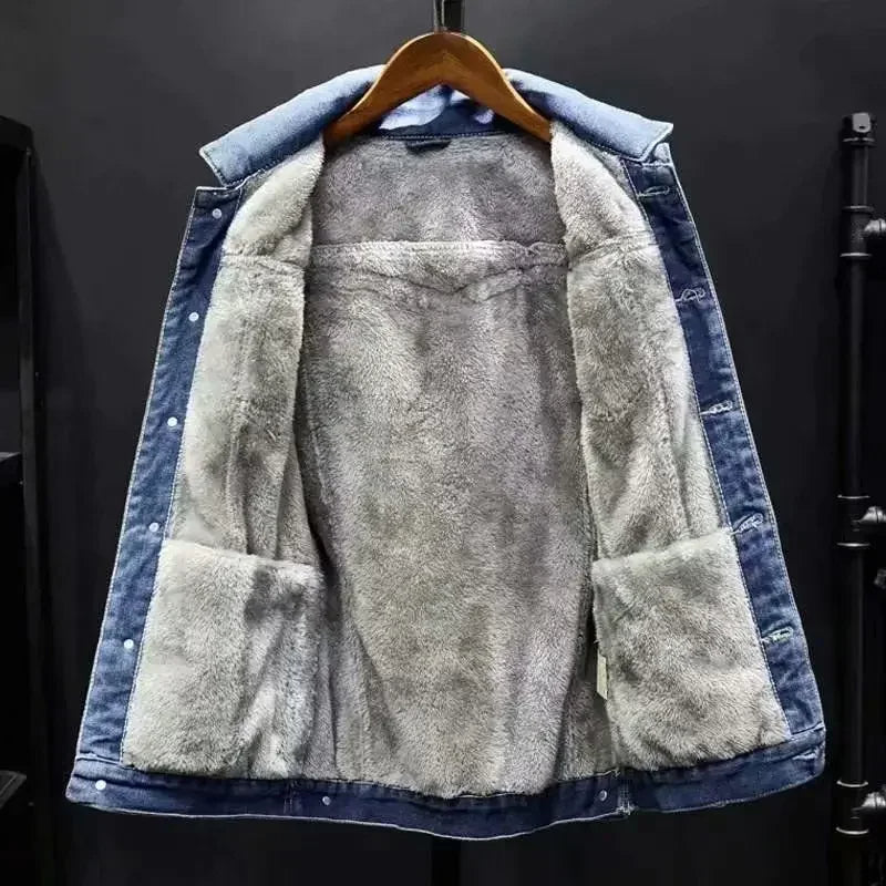 Veste en denim doublée Avalon Sherpa
