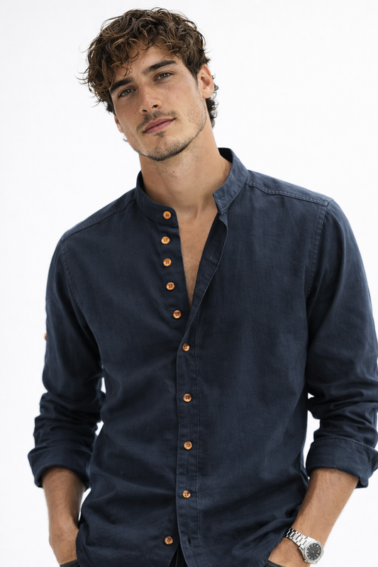 Chemise en lin Ashford à boutons